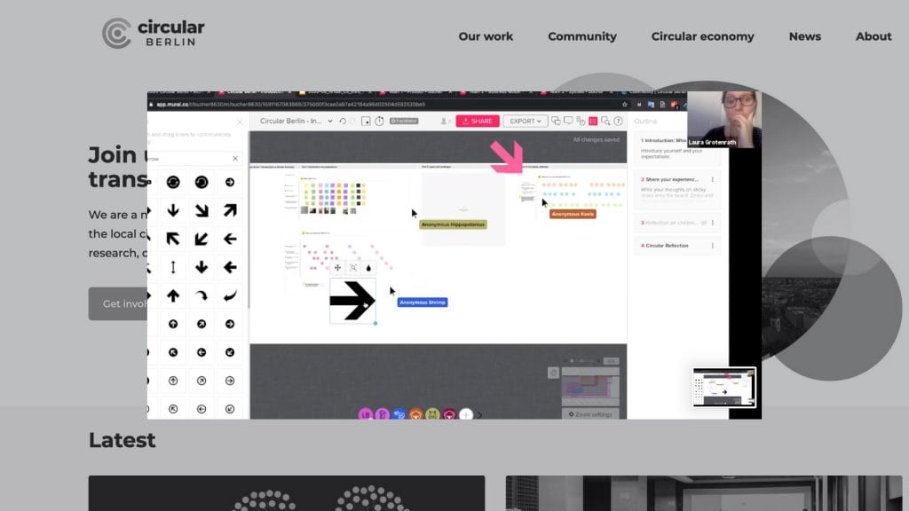 Learn about circular economy, why not online? Sneak peak in our daily work